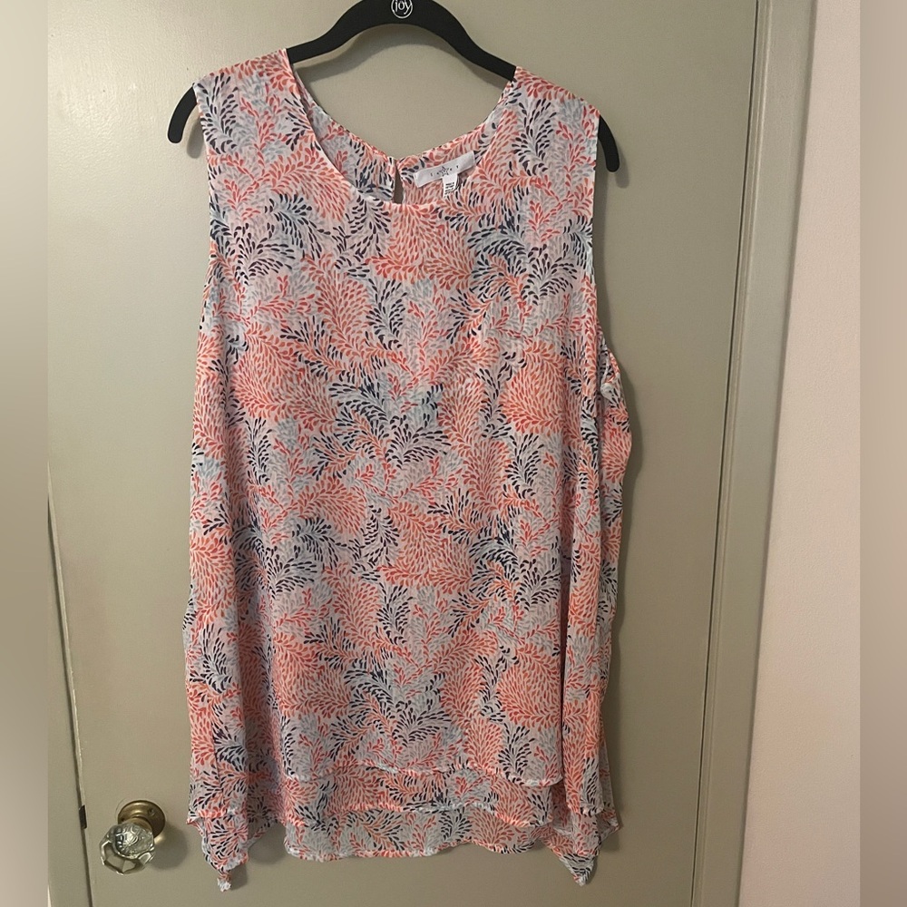 Summer wear light sleeveless top. XL
